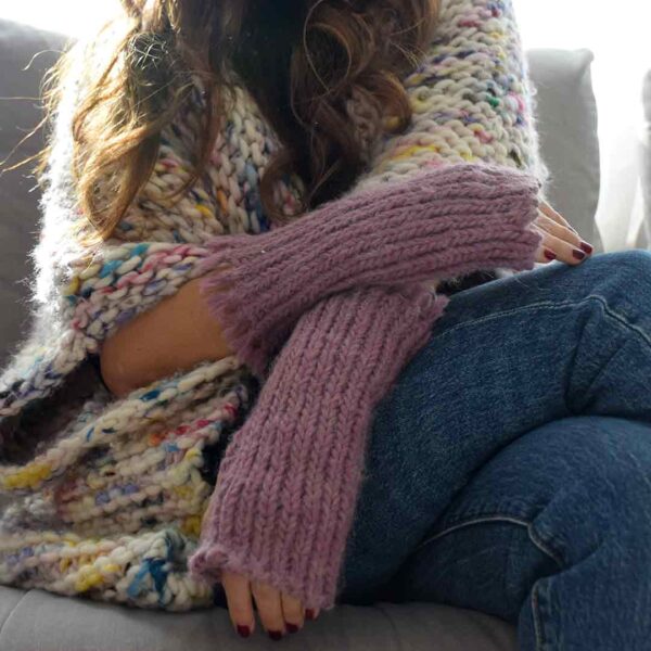 mitones macrame espiga