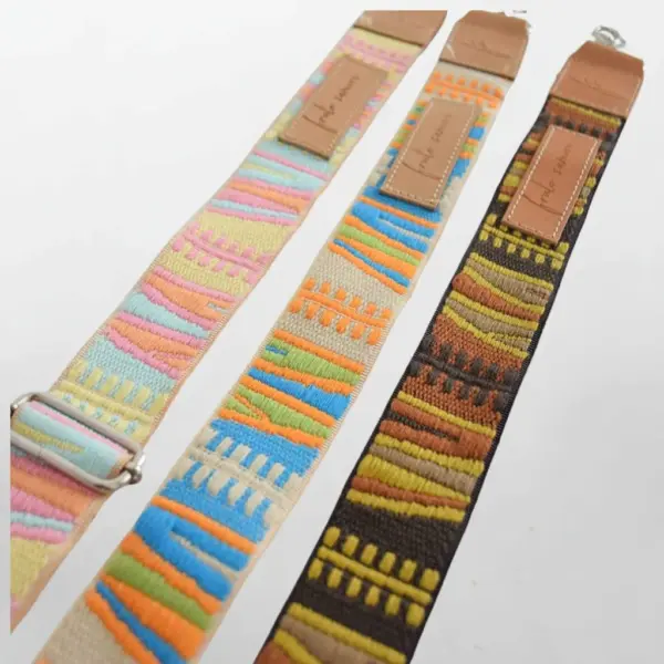 Correas bolsos intercambiables en 3 colores, azul, rosa y marron
