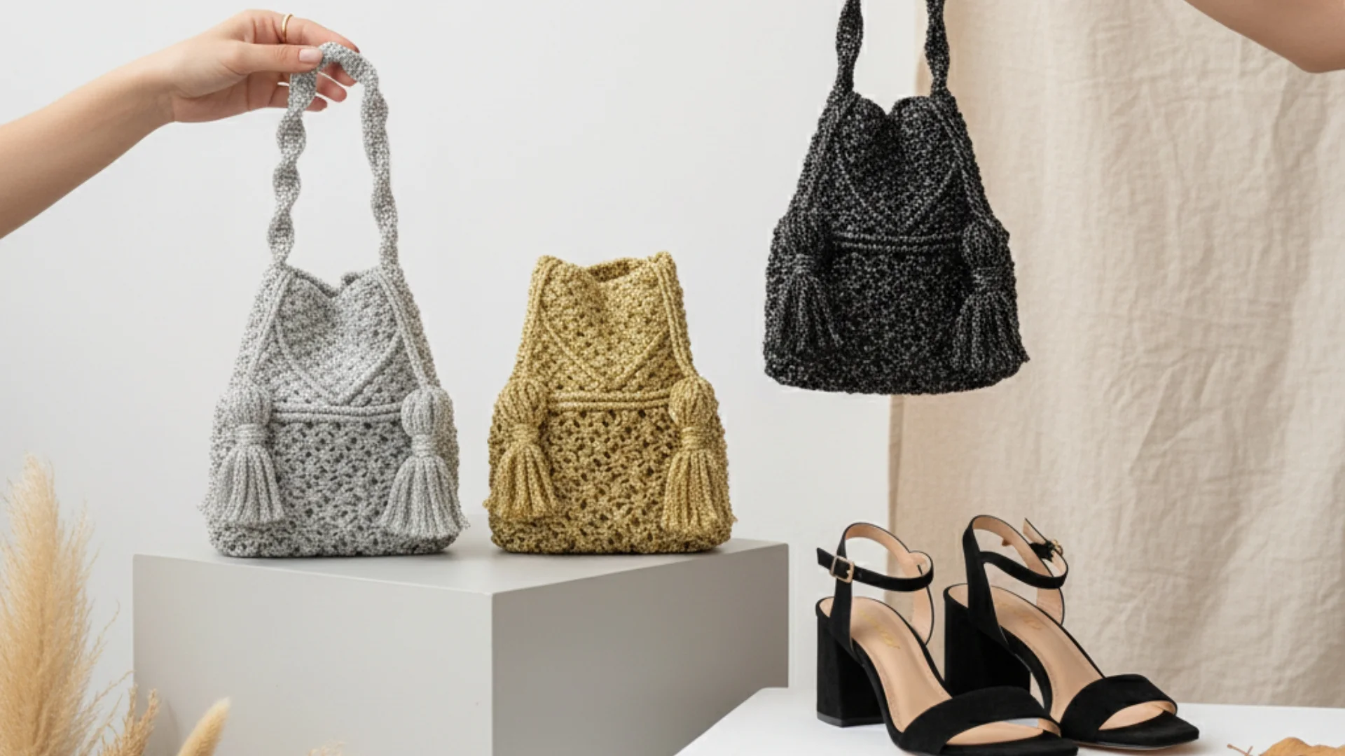 Kit DIY macramé - Bolso Bombonera Paris - Fruto Samore®