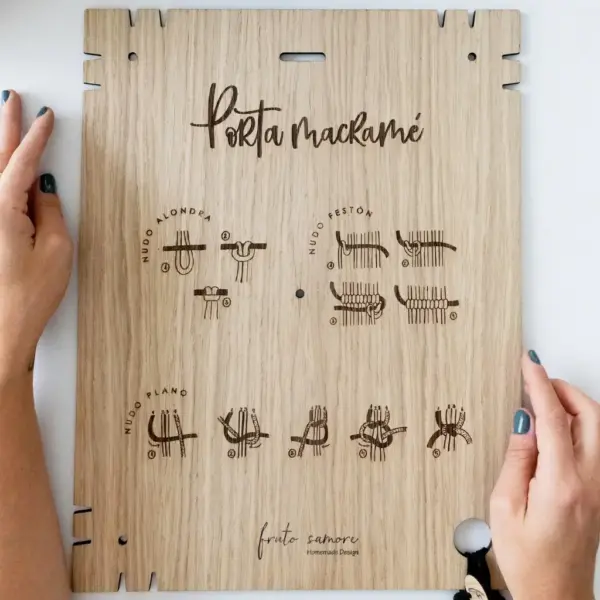 PortaMacramé · Herramienta original de macramé moderno patentada por Fruto Samore