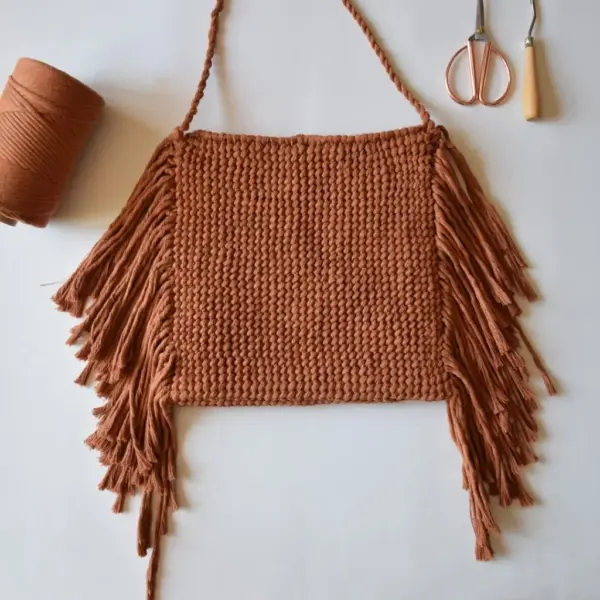 Kit par aprender macramé - Bolso Fringes- Fruto Samore®