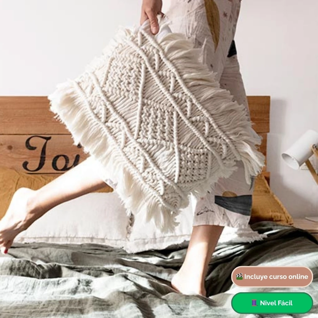 Kit DIY aprender macramé - Cojin Boho - Fruto Samore®