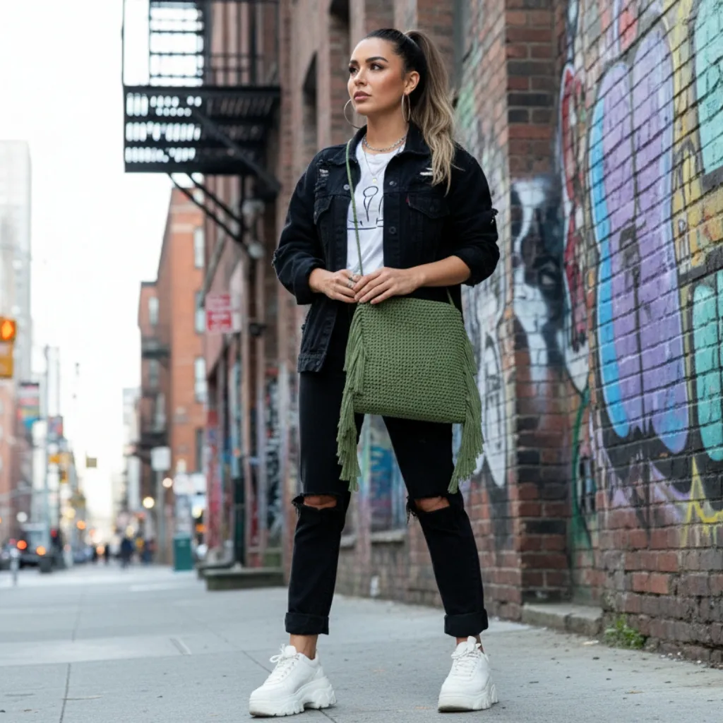 Kit macramé para principiantes del Bolso Fringes - Fruto Samore®