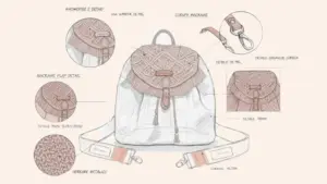 Un despiece de la mochila London para hacer en macramé moderno