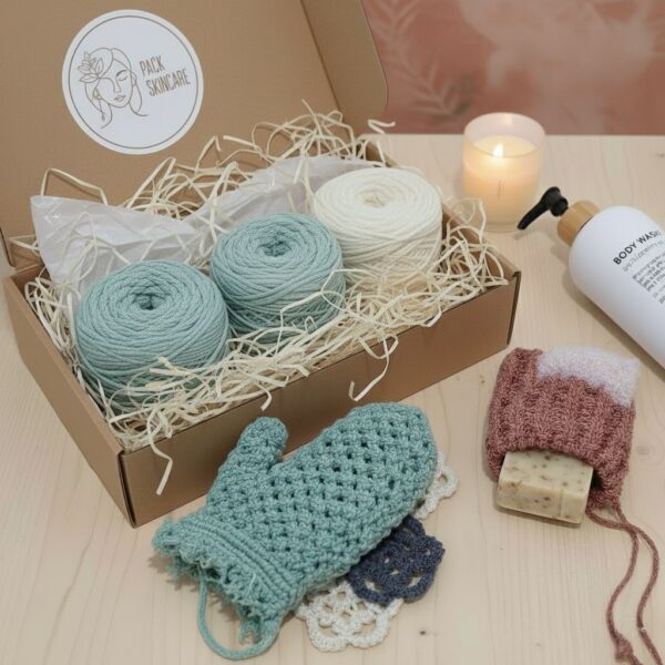 Materiales para crear la rutina Skncare del curso macrame moderno - Fruto Samore®