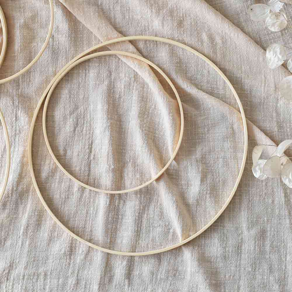 Soporte circular madera sostenible para manualidades DIY