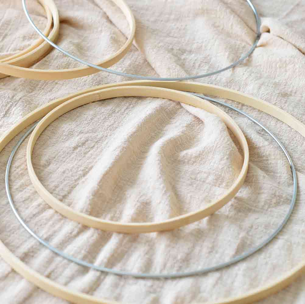 Soportes circulares metal manualidades DIY