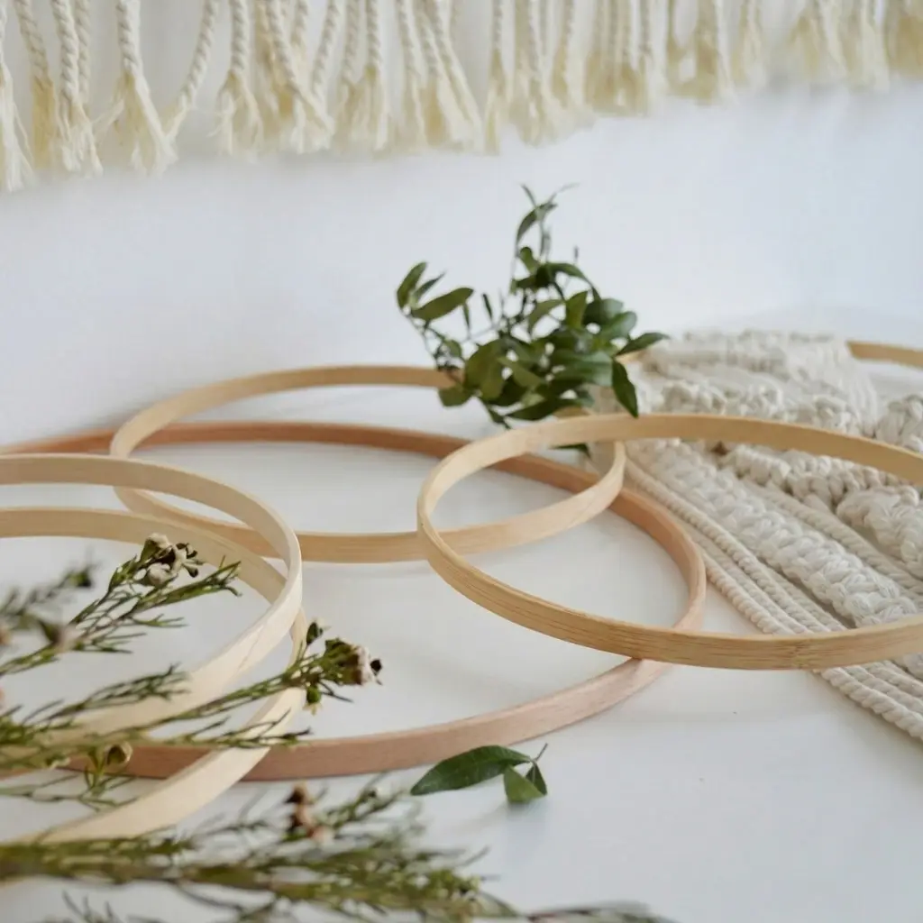Bastidores aro madera para atrapasueños macramé