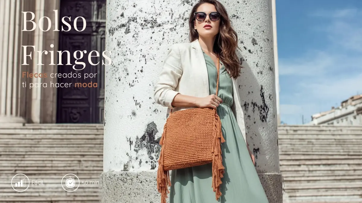 Curso macrame Bolso Fringes boho - Fruto Samore®