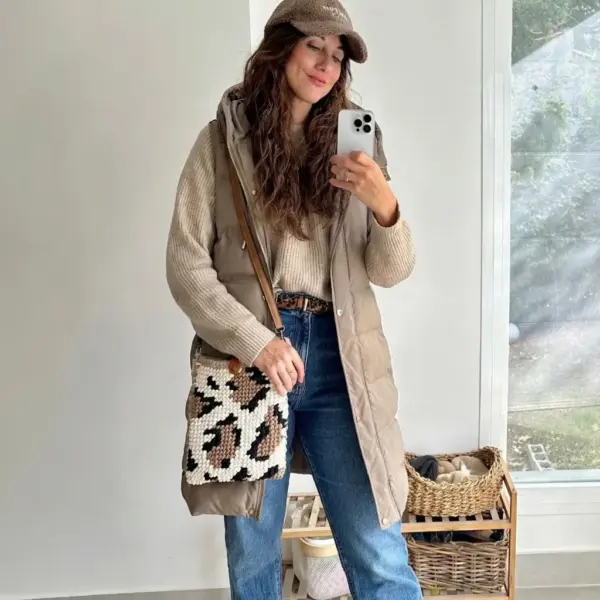 Kit Macrame Bolso Leopardo Fruto Samore