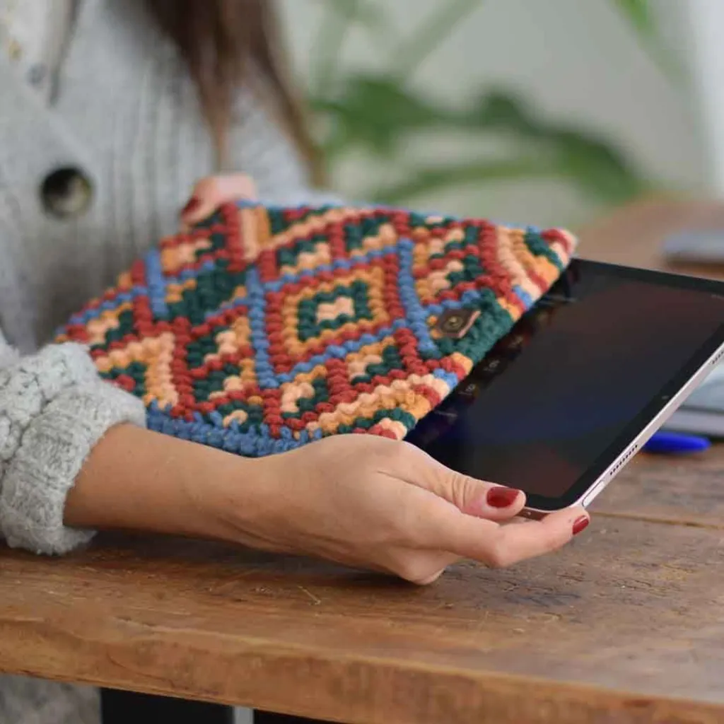 Kit Macrame Funda Tablet Orizaba Fruto Samore