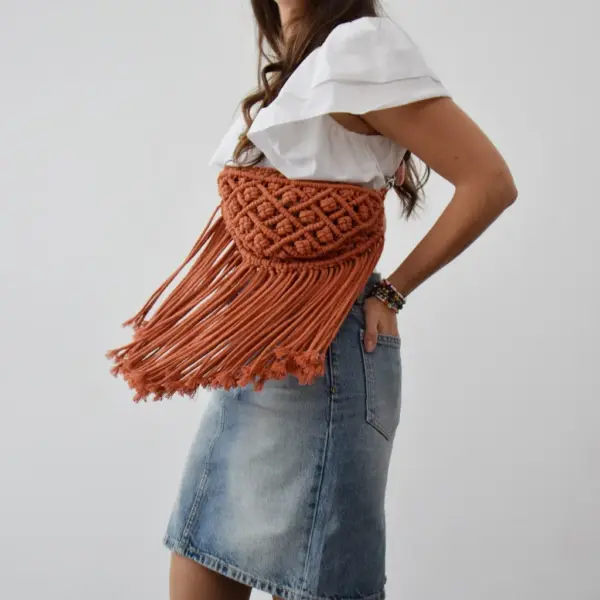 Kit macramé Riñonera Olivia - Fruto Samore®