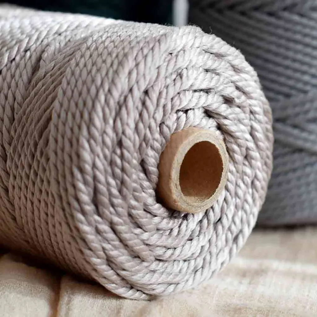 Cordon trenzado exterior macrame Detalle Fruto Samore