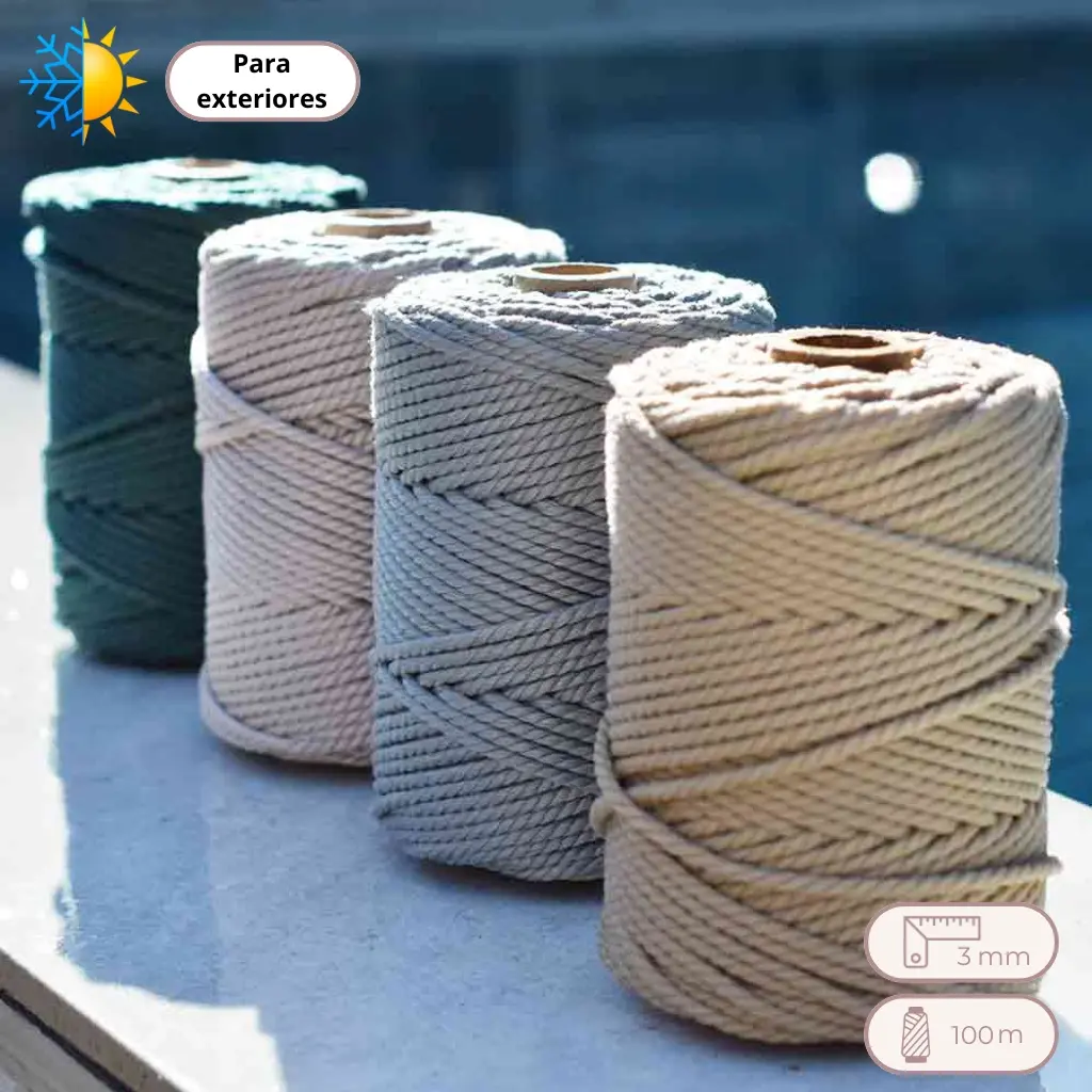 Cordon trenzado exterior macrame Fruto Samore