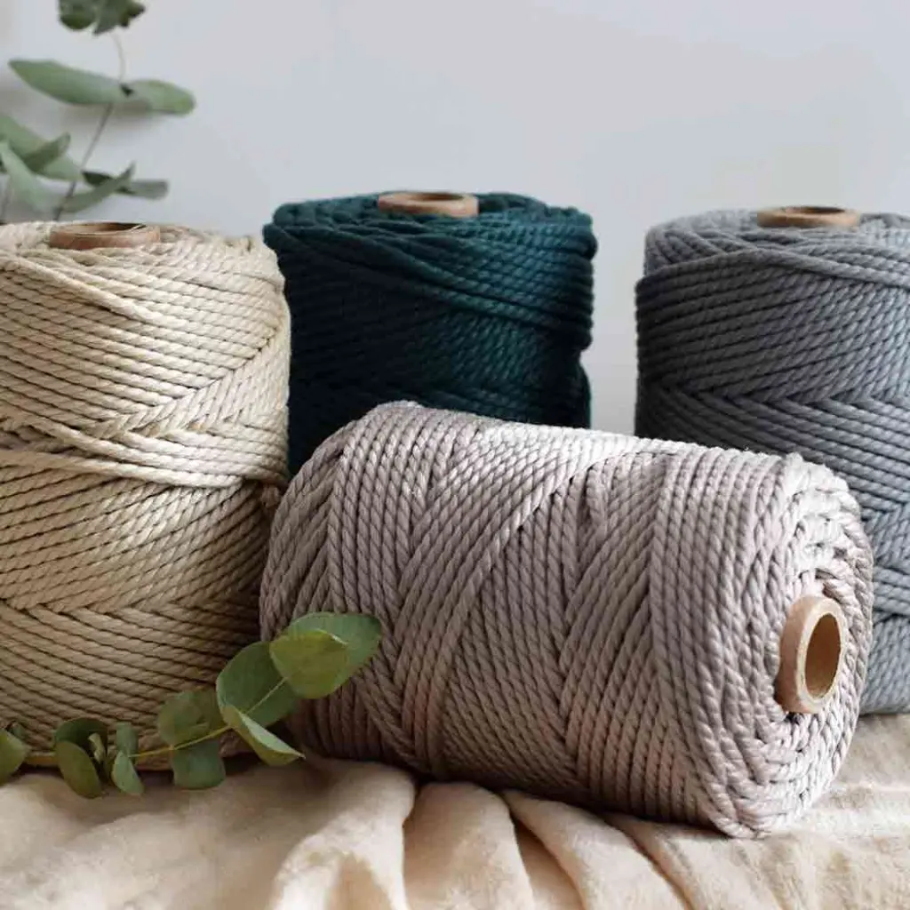 Cordon trenzado resistente macrame