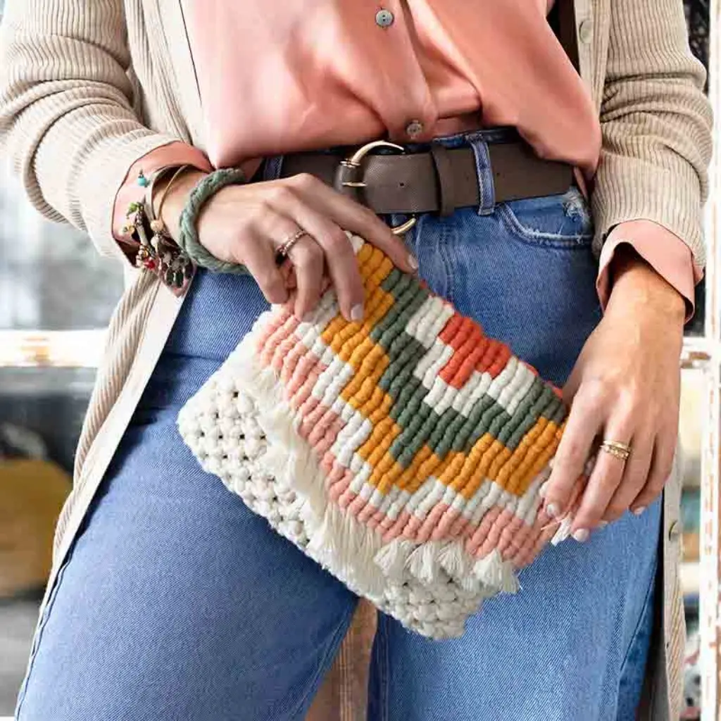 Kit macrame principiantes Bolso de Mano Sevilla Fruto Samore