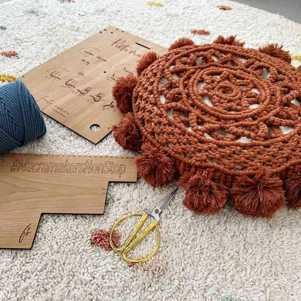 Kit nivel medio Macrame DIY Cojin Circular Sole Mio Fruto Samore