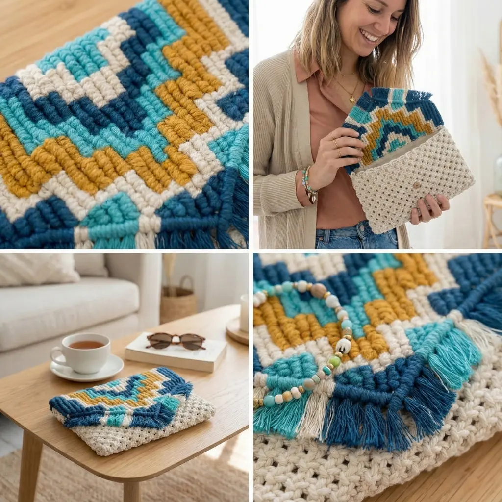 Versiones Kit macrame Bolso de Mano Sevilla Fruto Samore