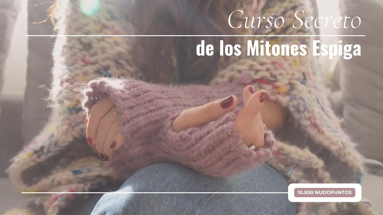 Portada curso secreto Mitones macrame Espiga