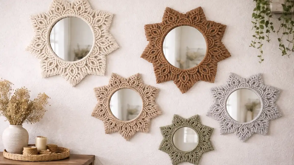 curso macrame espejo decorativo