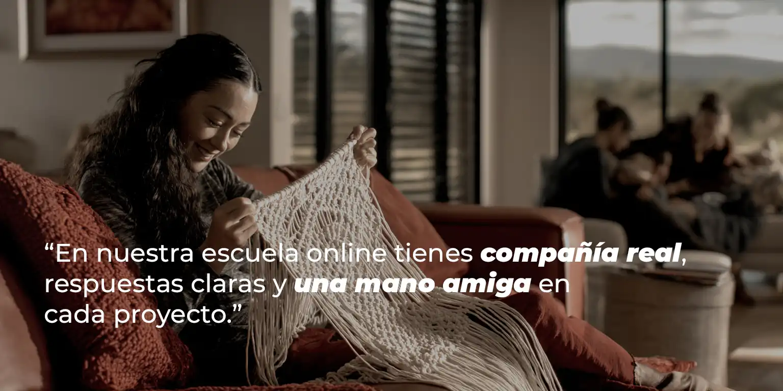 Suscripción de macramé online para aprender desde casa con FS LOOP