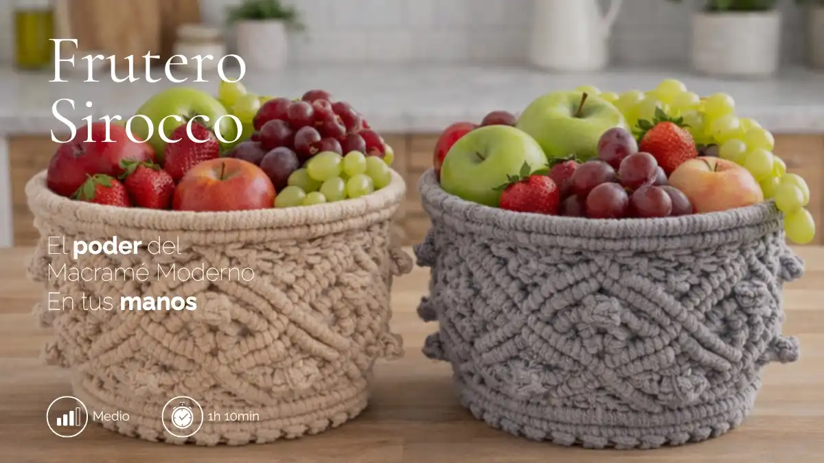 Curso Aprende Macrame Frutero Sirocco Fruto Samore