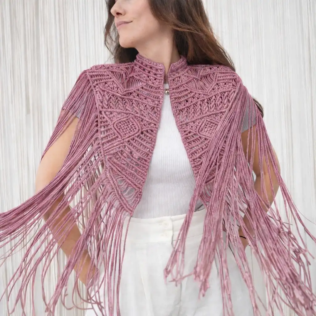 Kit macrame premium Capa Nochal rosa maquillaje
