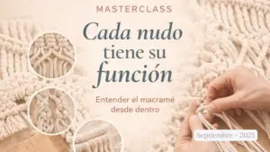 Masterclass macrame funcion de cada nudo