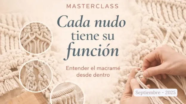 Masterclass macrame funcion de cada nudo