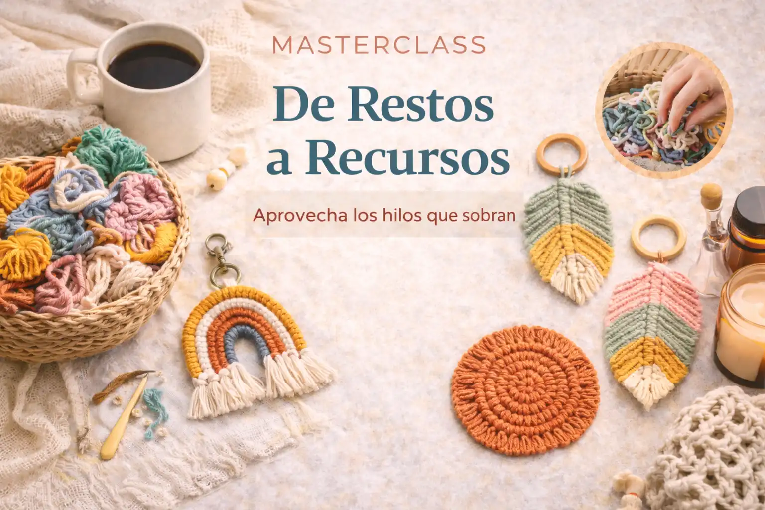Masterclass Restos hilos a Recursos macrame
