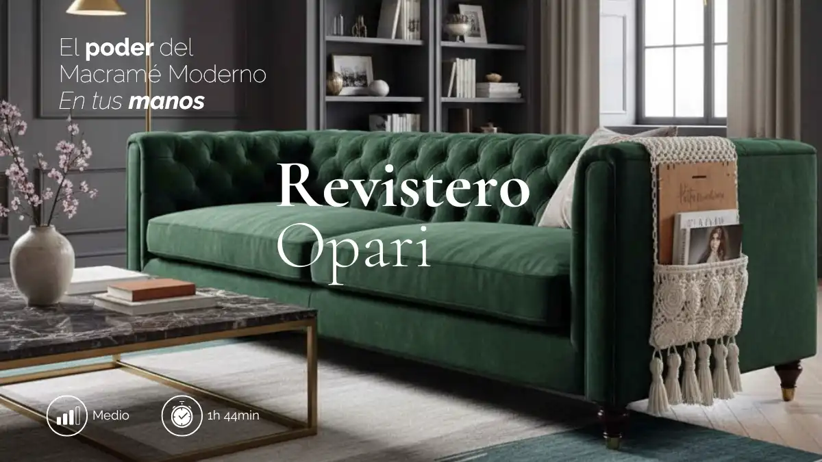 Curso Macrame Nivel Medio Revistero Opari Fruto Samore