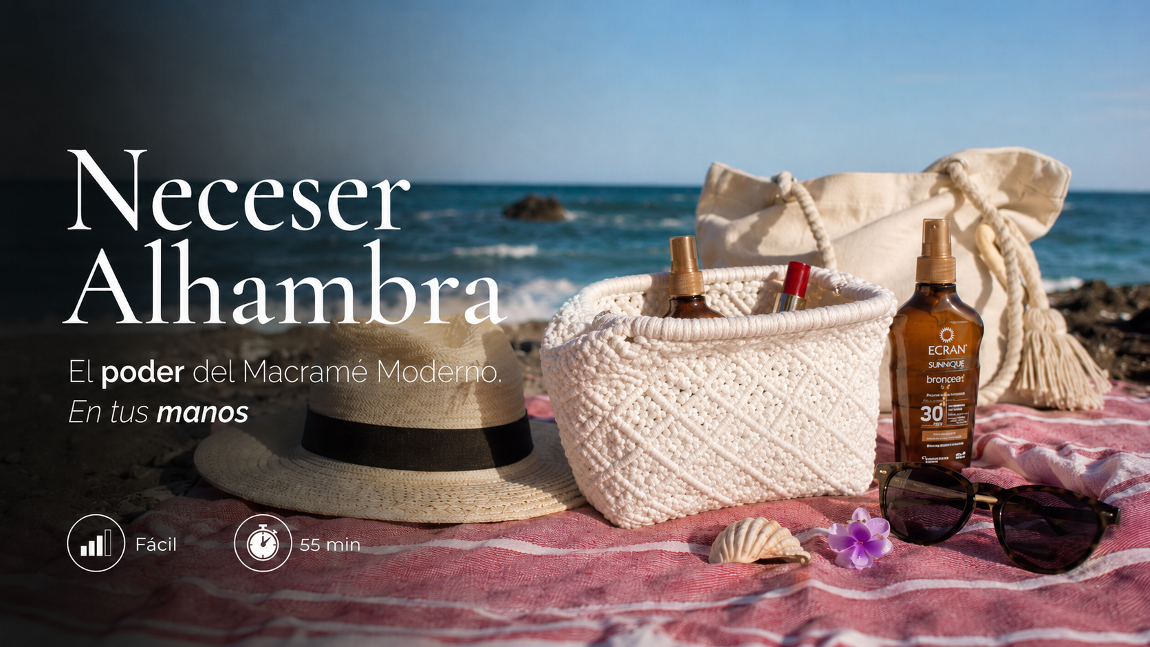 Curso Macramé Neceser Alhambra DIY Fruto Samore